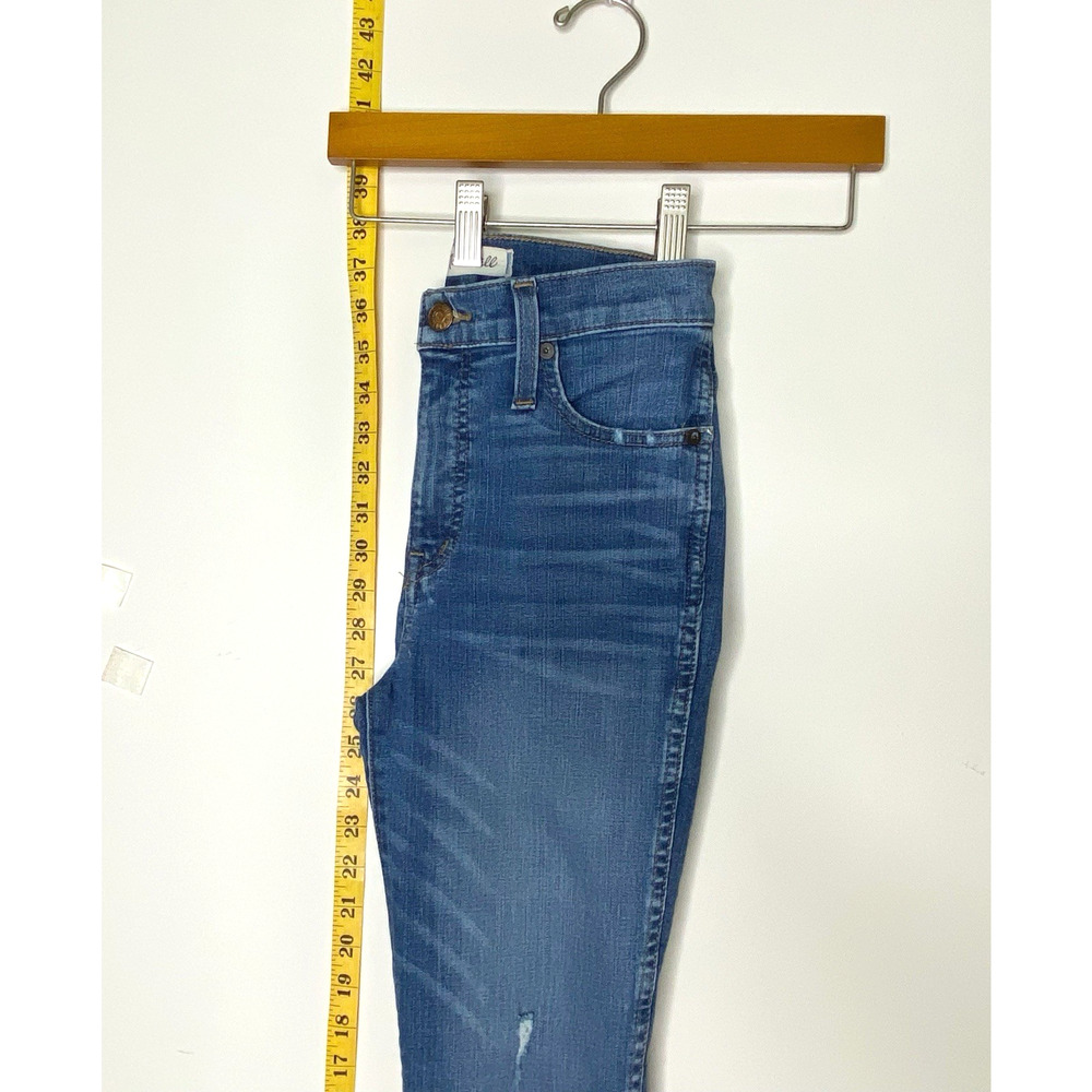 Madewell Jeans Size 26 Blue 10" High-Rise Skinny Crop Drop Step-Hem Edition - Picture 14 of 15
